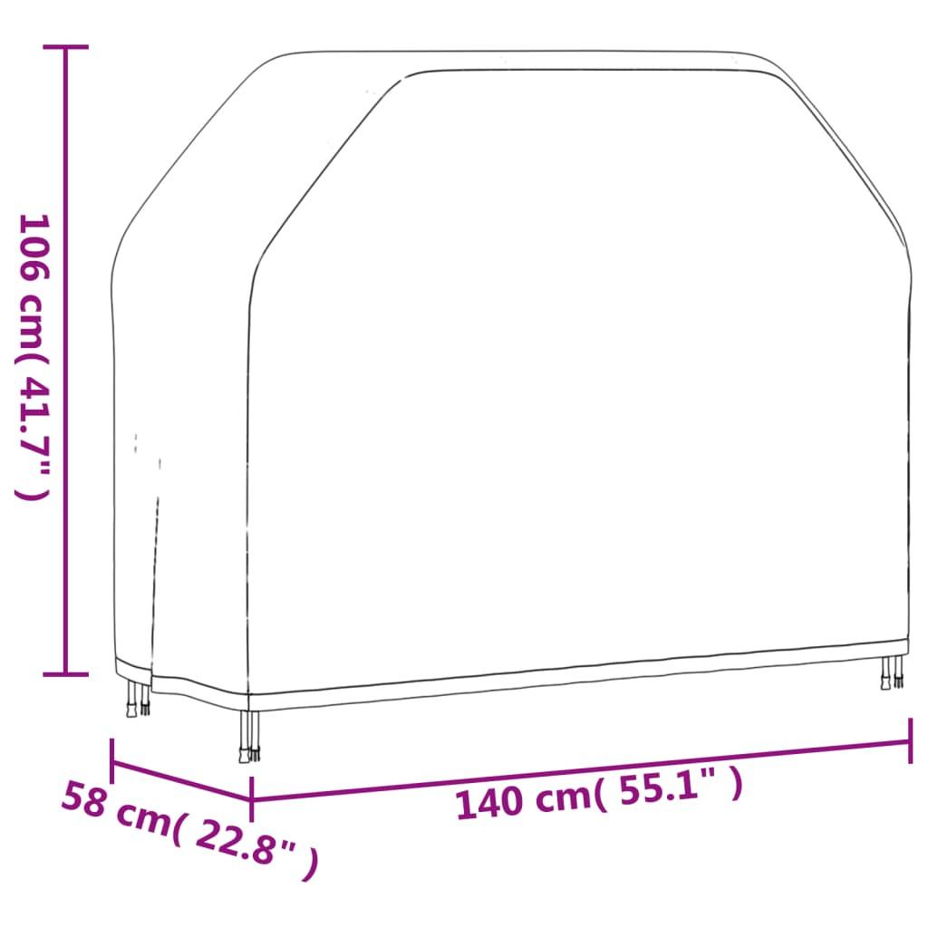 VidaXL copertura per barbecue  