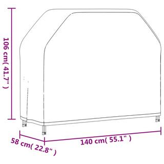 VidaXL copertura per barbecue  