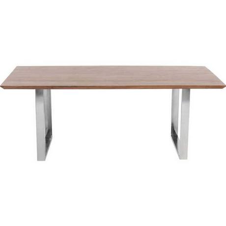 KARE Design Tisch Symphony Walnut Chrom 180x90cm  