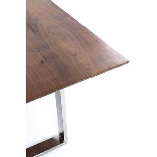 KARE Design Tisch Symphony Walnut Chrom 180x90cm  