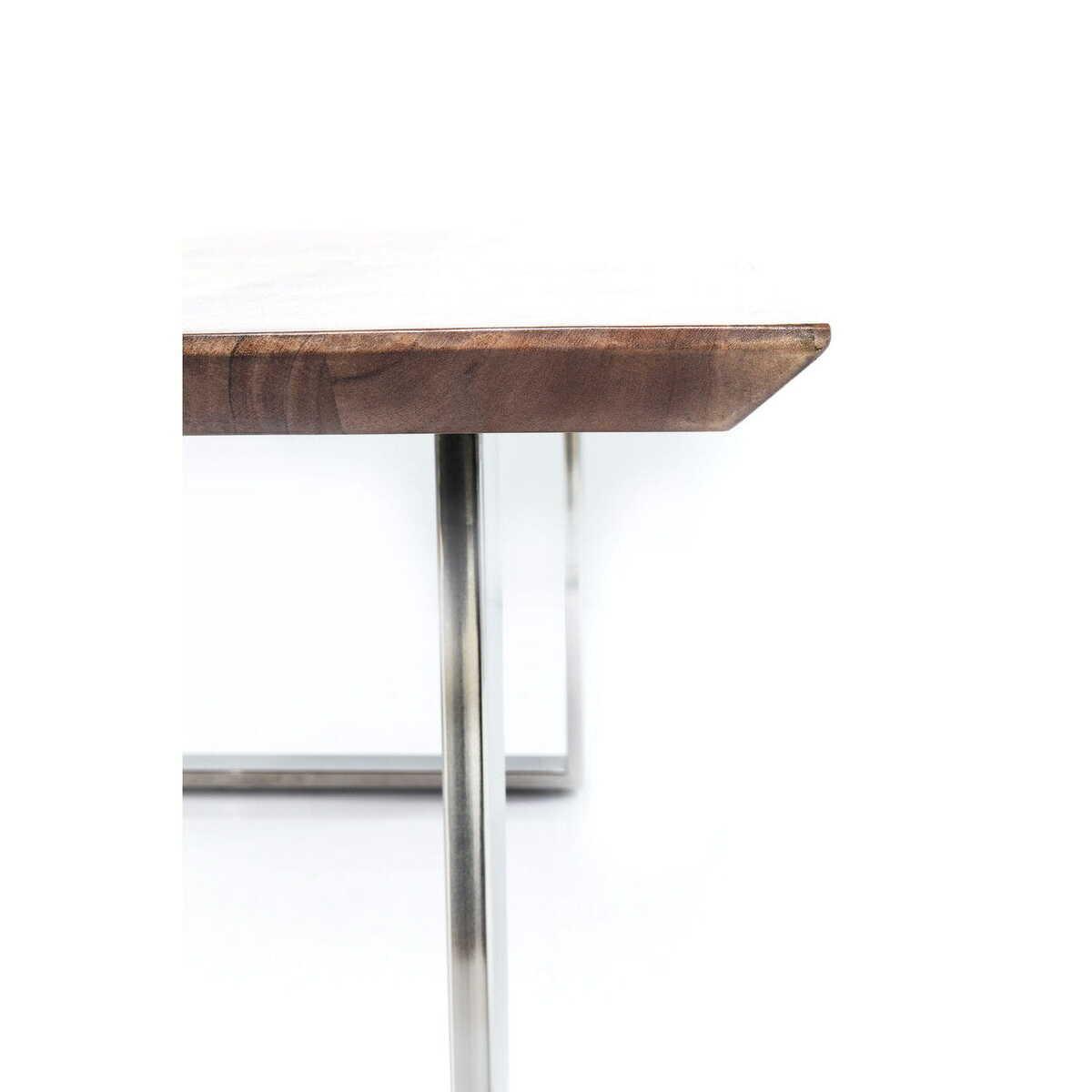 KARE Design Tisch Symphony Walnut Chrom 180x90cm  