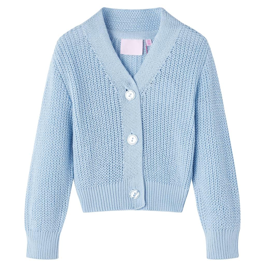 Image of Kinder Strickjacke Baumwolle Unisex Blau 116