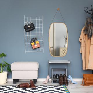 B2X Ovaler Spiegel mit Riemen  