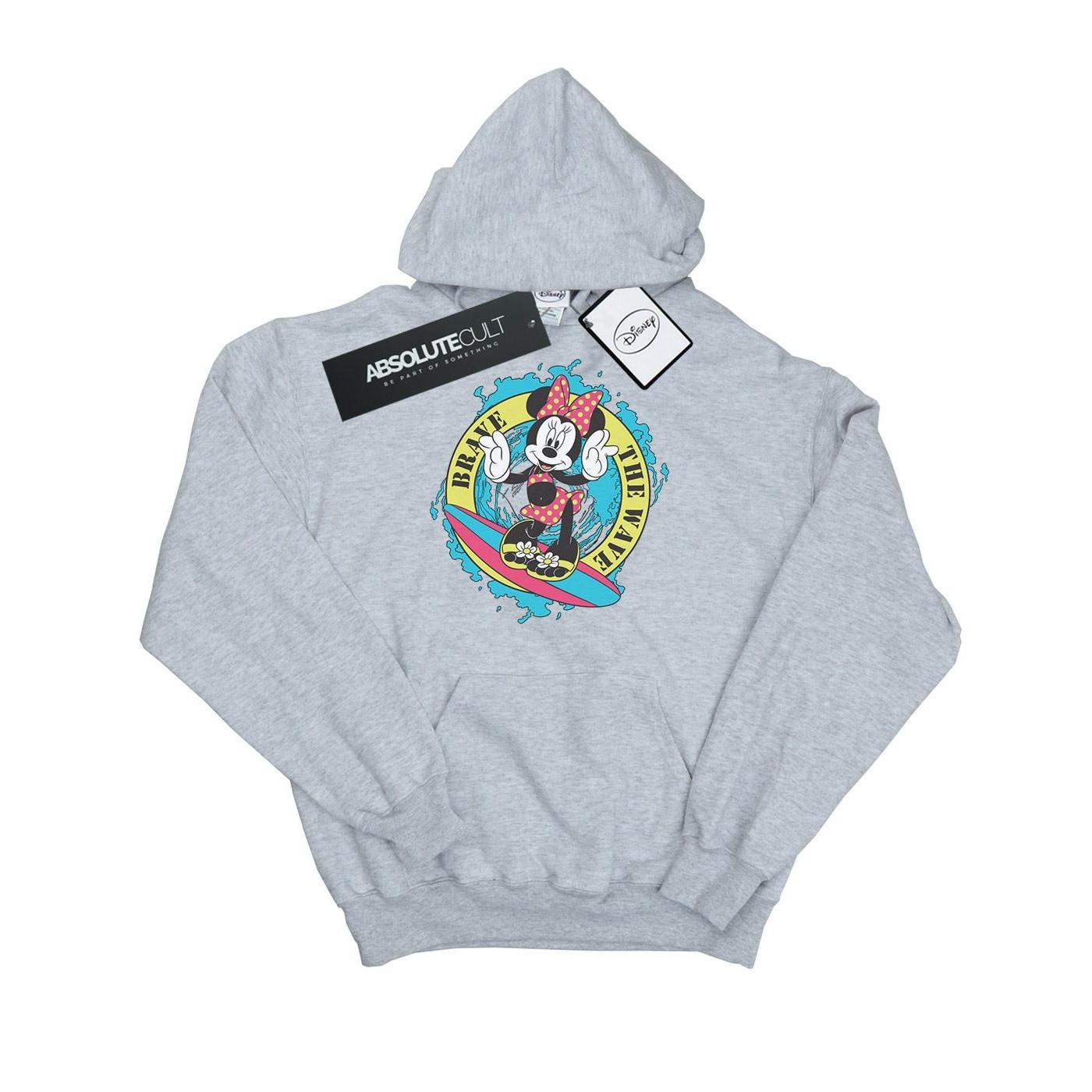 Image of Minnie Mouse Brave The Wave Kapuzenpullover Jungen Grau 152-158