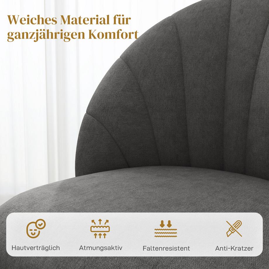 HOMCOM Chaises de salle à manger  