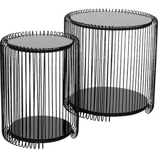 KARE Design Tavolino Wire Double nero (set di 2)  