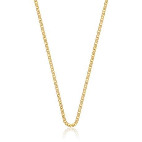 MUAU Schmuck  Collier gourmette or jaune 750, 2.3mm, 42cm 