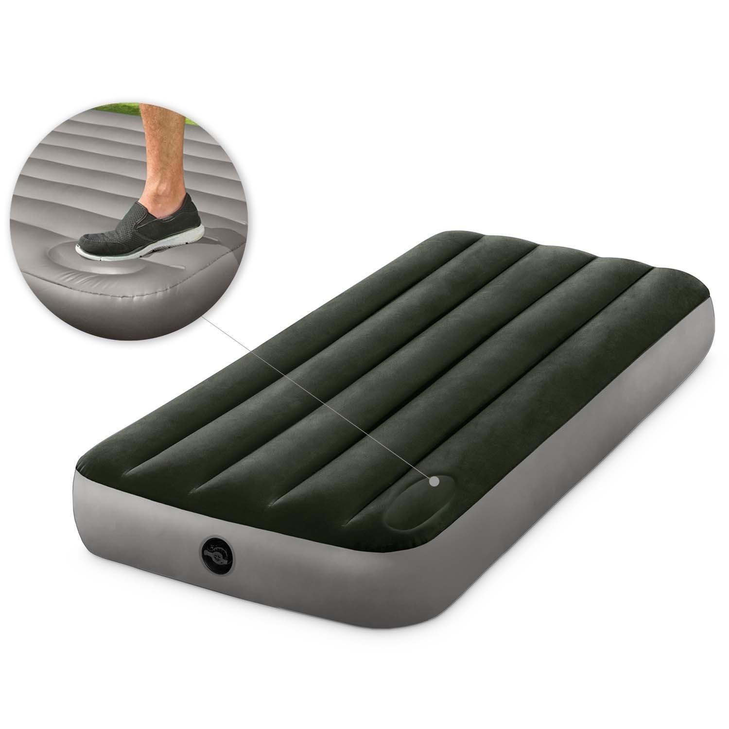 B2X Materasso Gonfiabile 191x76x25 cm con Pompa a Pedale Integrata  