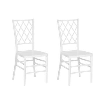 Lot de 2 chaises en Polycarbonate Moderne CLARION