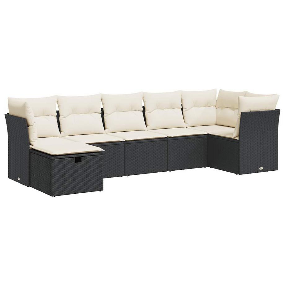 Gartensofa set poly-rattan