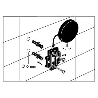 diaqua Doppelglashalter Roma verchromt  