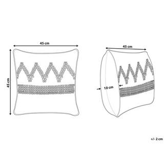 Beliani Cuscino decorativo en Cotone Classico EYTELIA  
