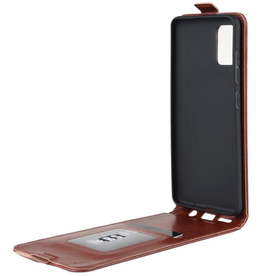 Cover-Discount  Galaxy A71 - Klassisches Leder Flip Case Vertikal 