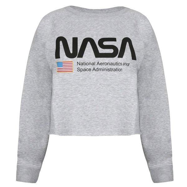 Image of National Aeronautics Kurzes Sweatshirt Damen Taubengrau XL