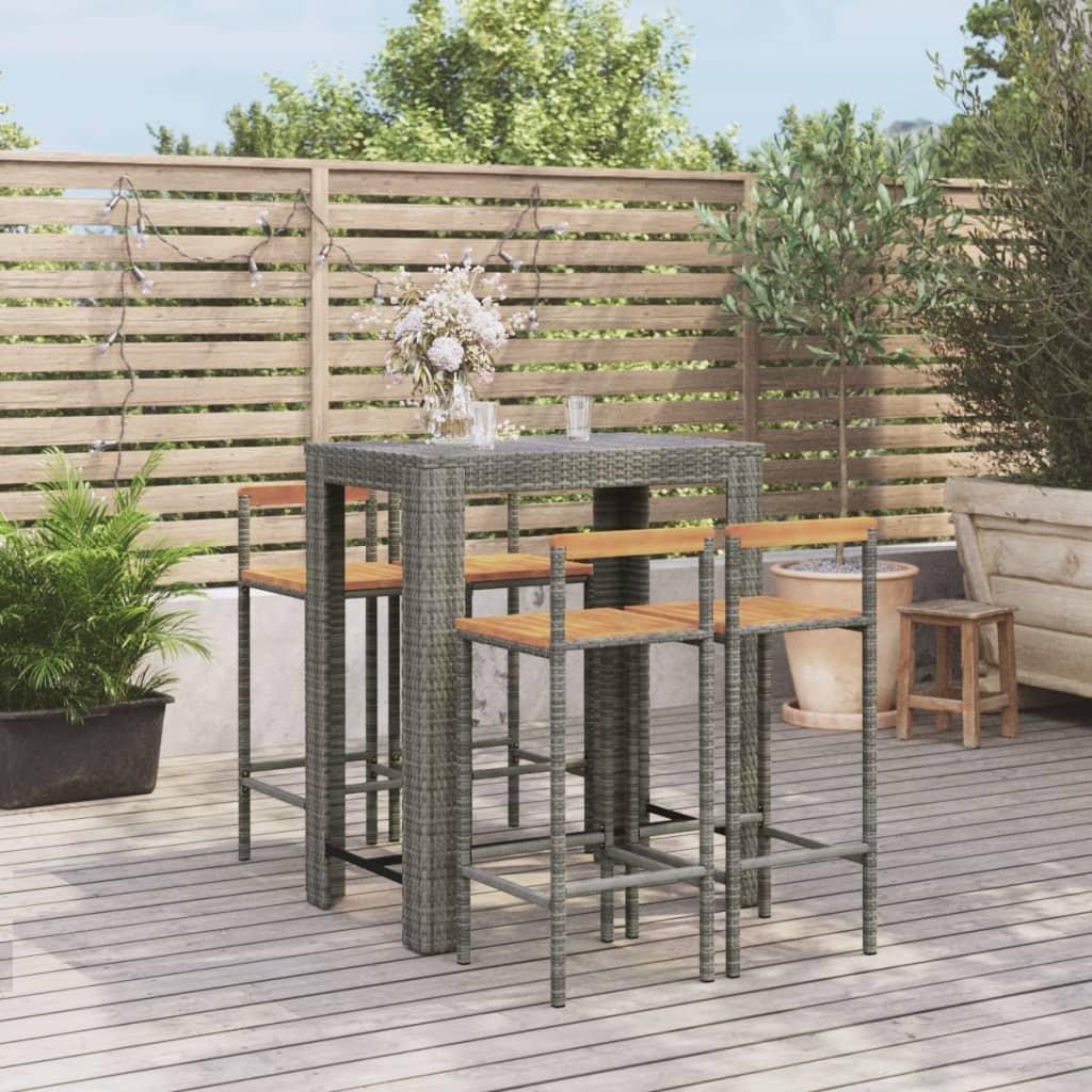 VidaXL Gartenbar set poly-rattan  