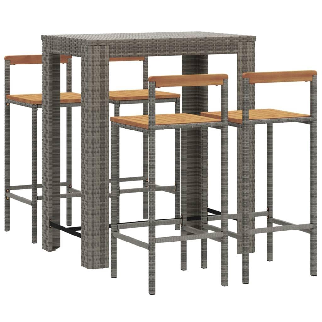 VidaXL Gartenbar set poly-rattan  