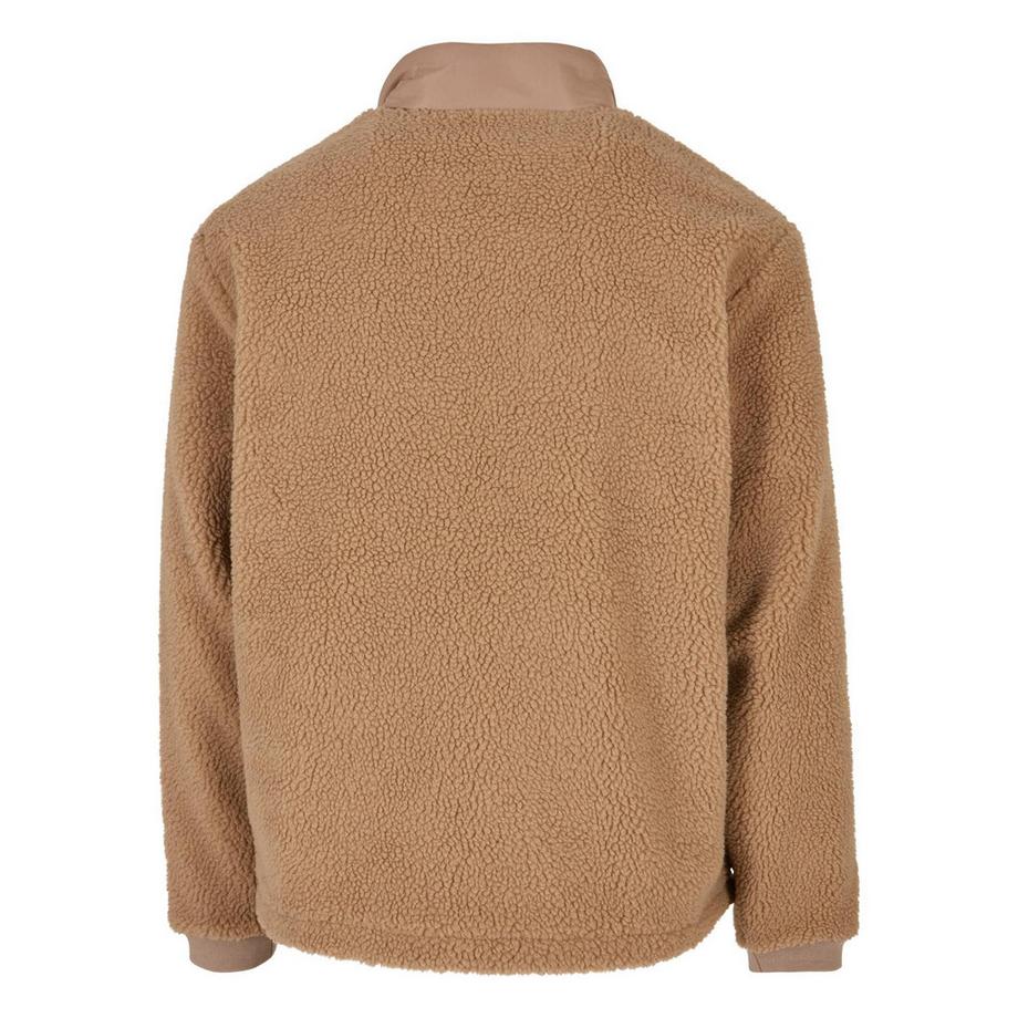 URBAN CLASSICS Sherpa Fleece Patched Jacke  