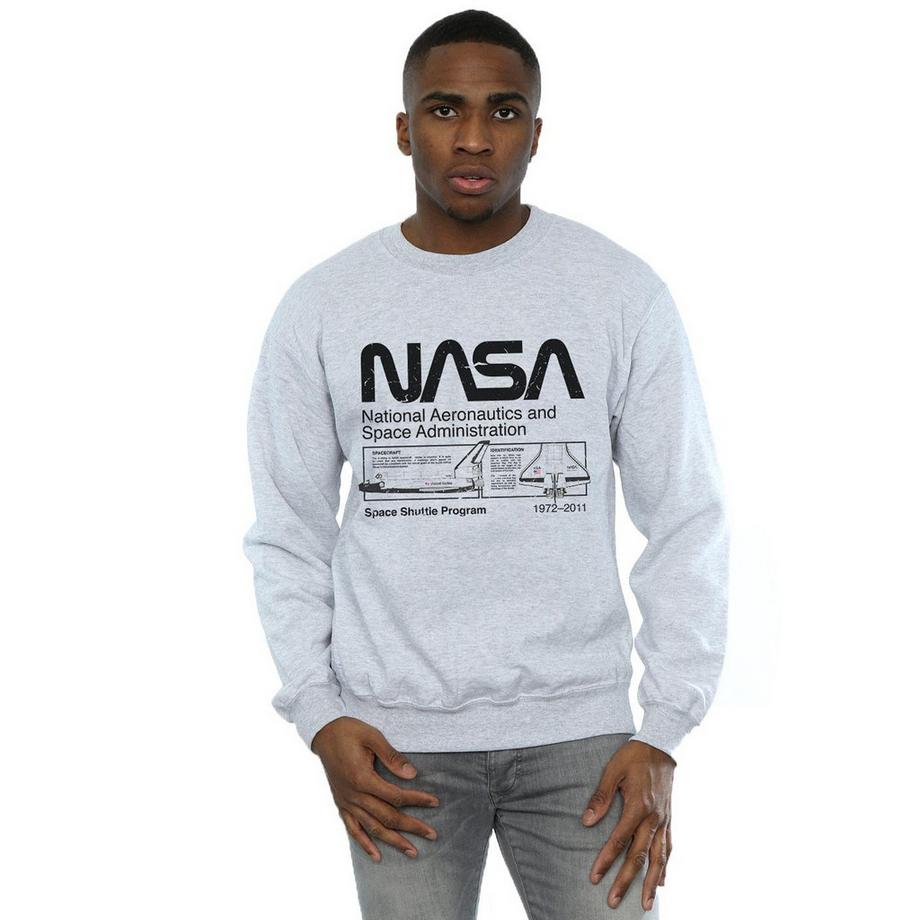 Nasa Space Shuttle Program Regular Fit Felpa  