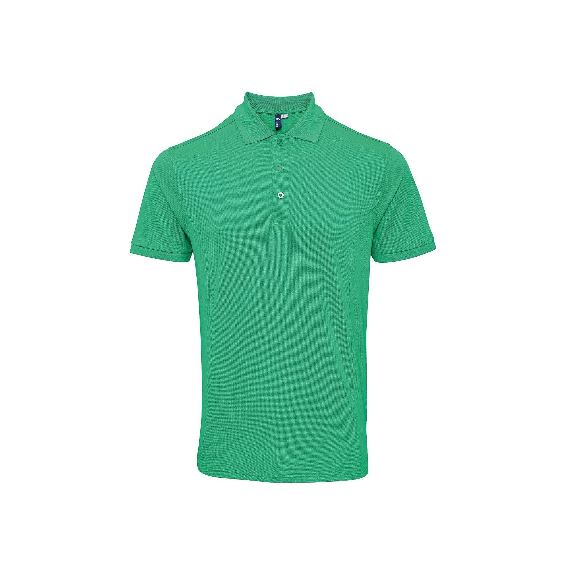 Image of Coolchecker Piquépoloshirt Mit Coolplus Herren Grün M