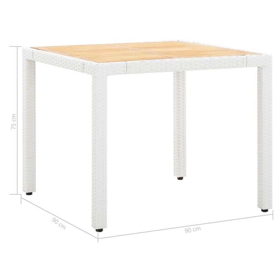VidaXL set da pranzo Polirattan  