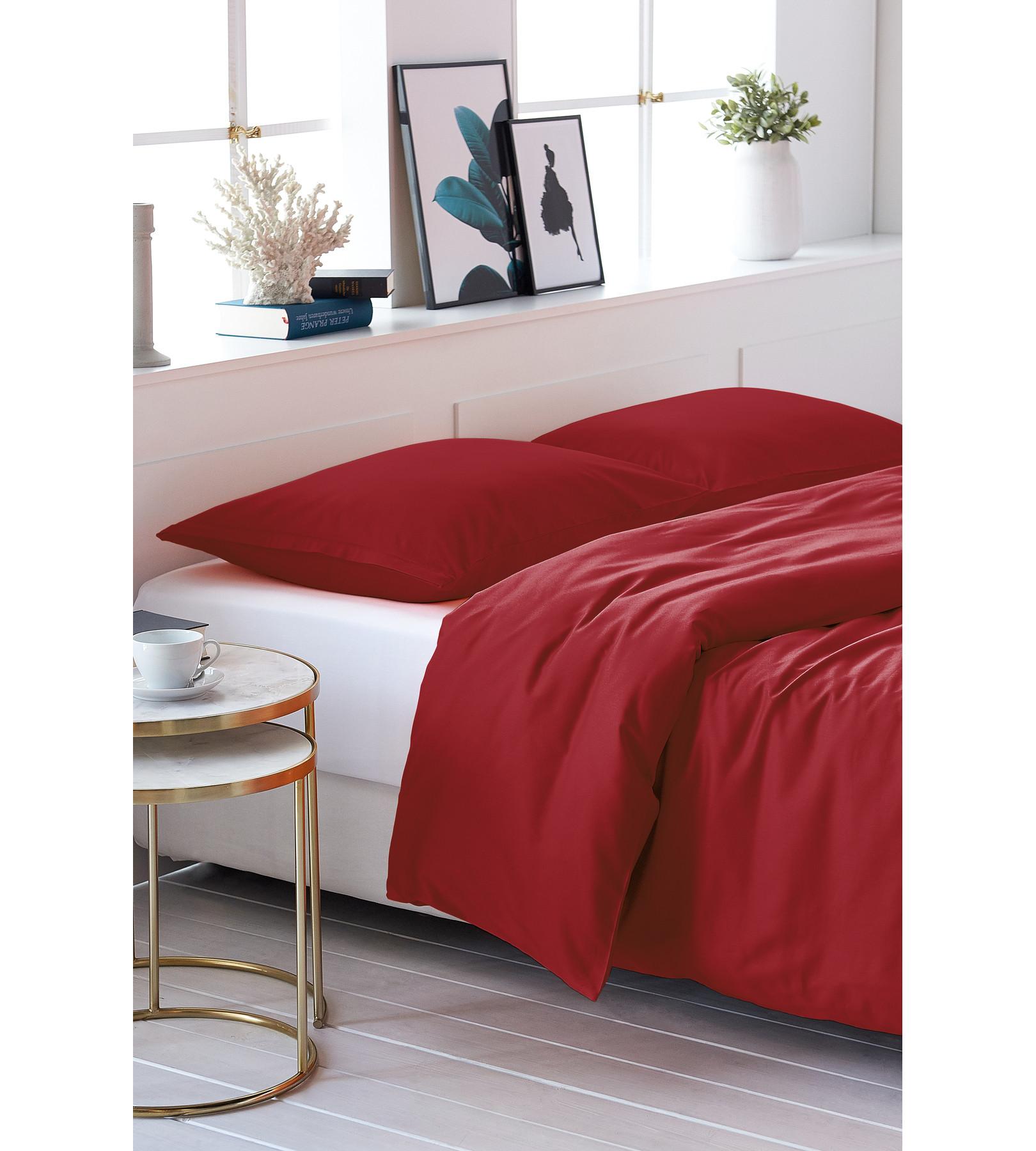 Living Home Uni Satin Taie de duvet  