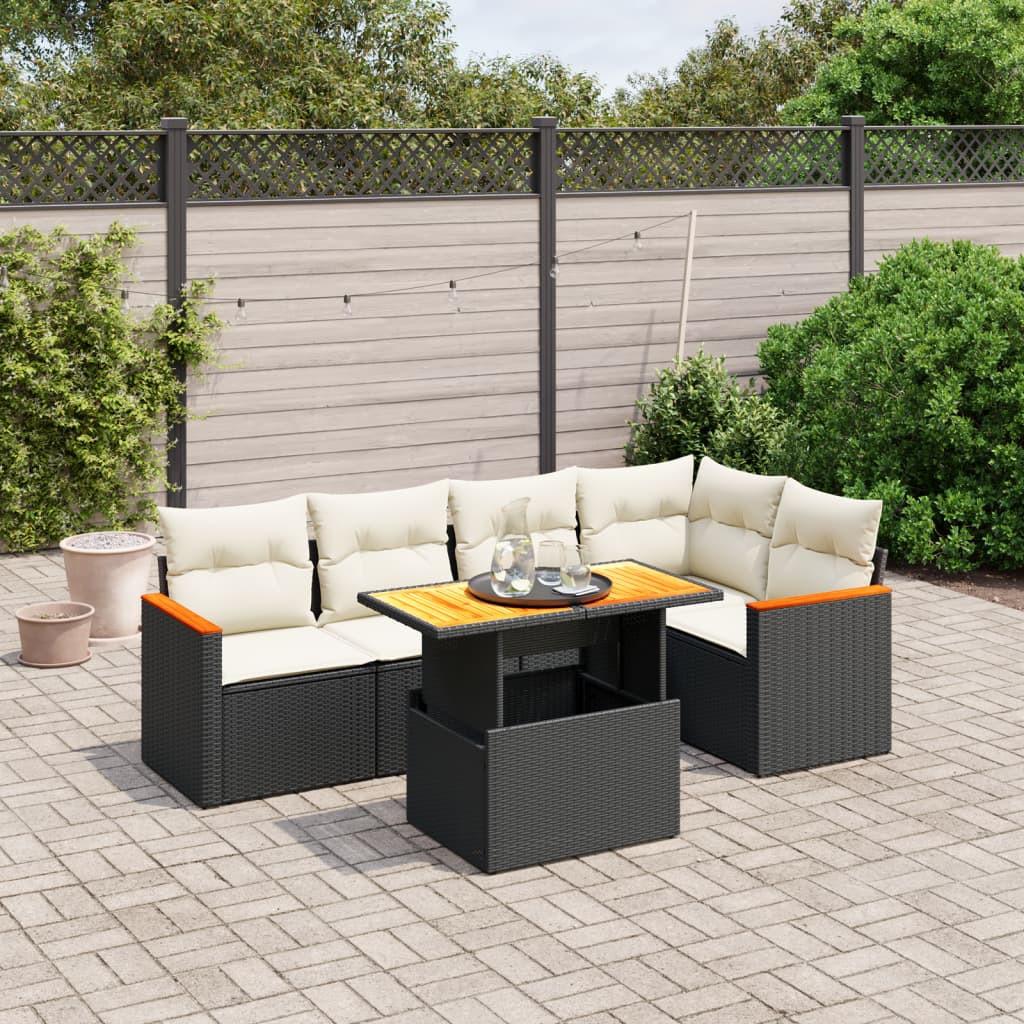 VidaXL set divano da giardino Polirattan  