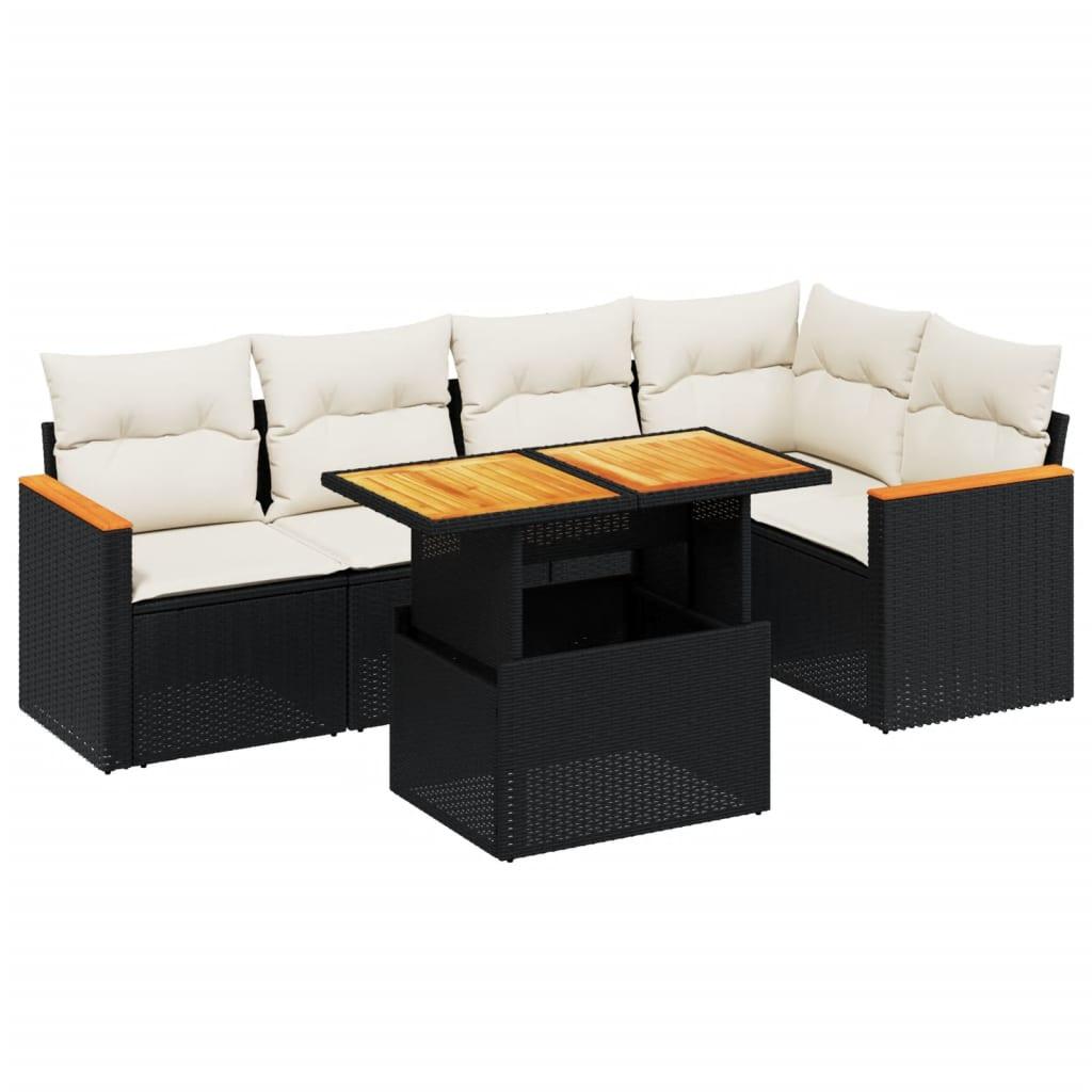 VidaXL set divano da giardino Polirattan  