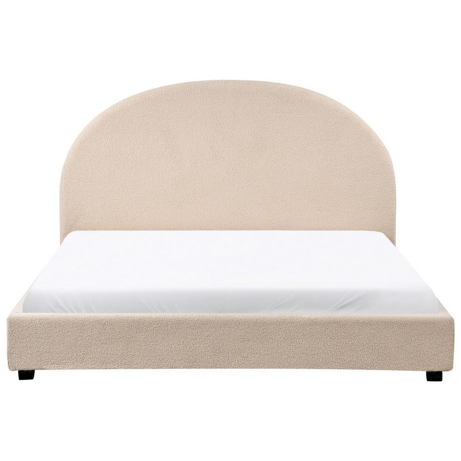 Beliani Letto en Bouclé Retrò VAUCLUSE  