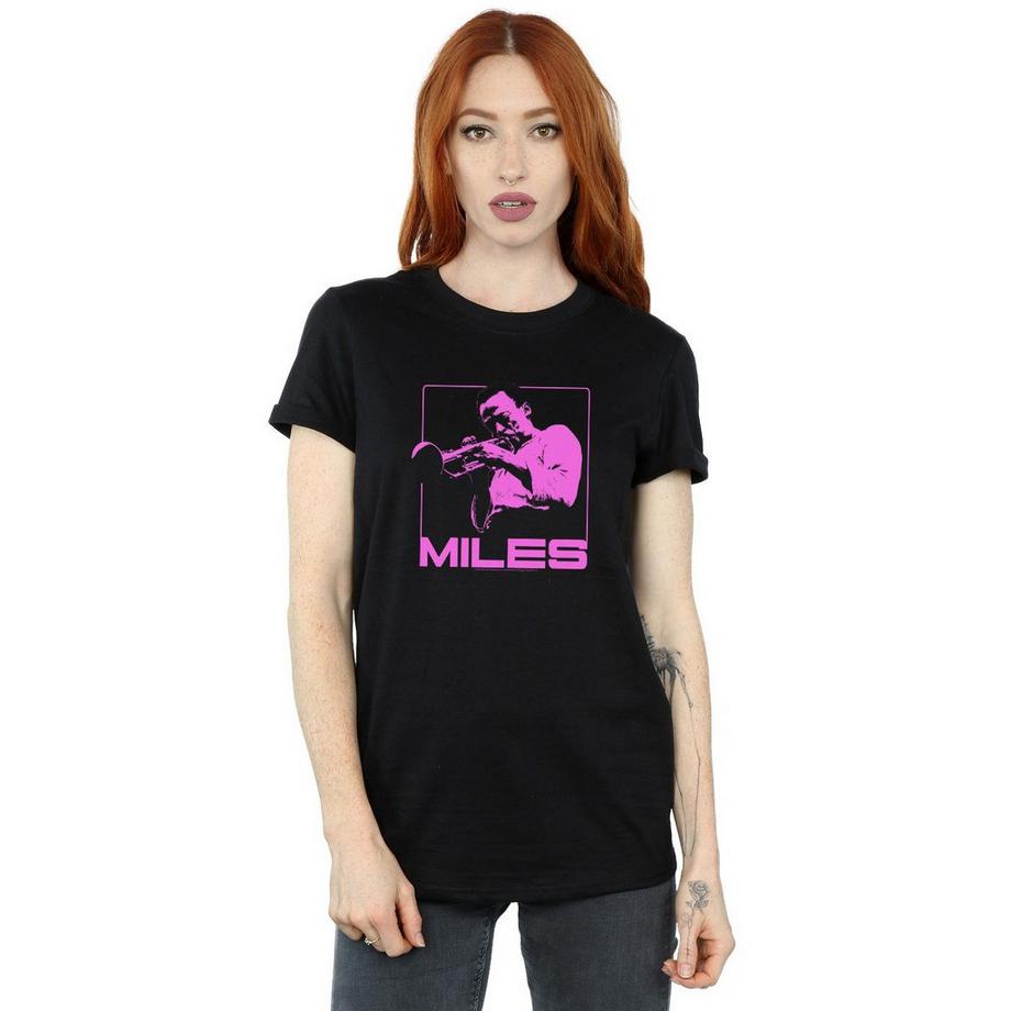 Miles Davis Miles Davis Trompeten Print T-Shirt  