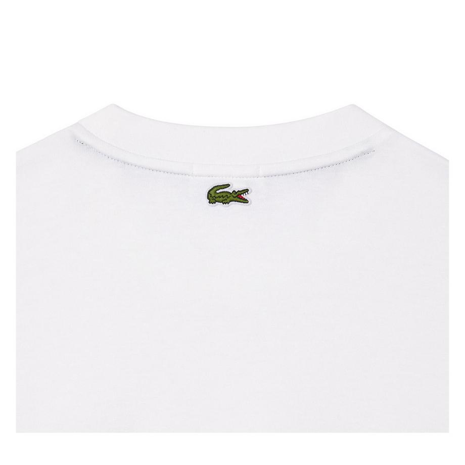 LACOSTE T-Shirt Lose Passform mit Besticktem Logo  