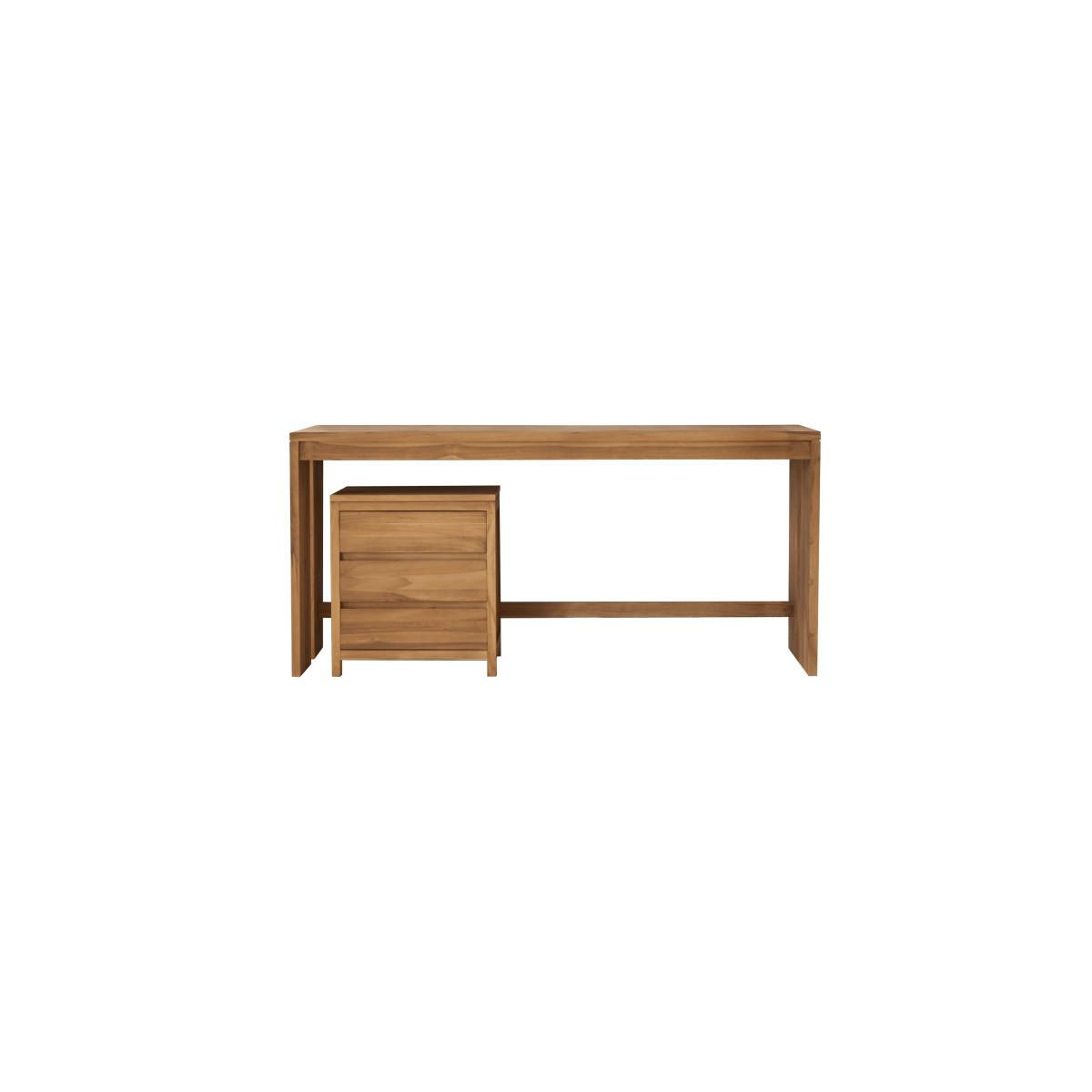 Tavolino porta pc da letto 55x35x26cm in legno regolabile con