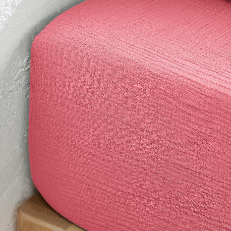 La Redoute Intérieurs Kumla Baumwoll-Musselin Fixleintuch  