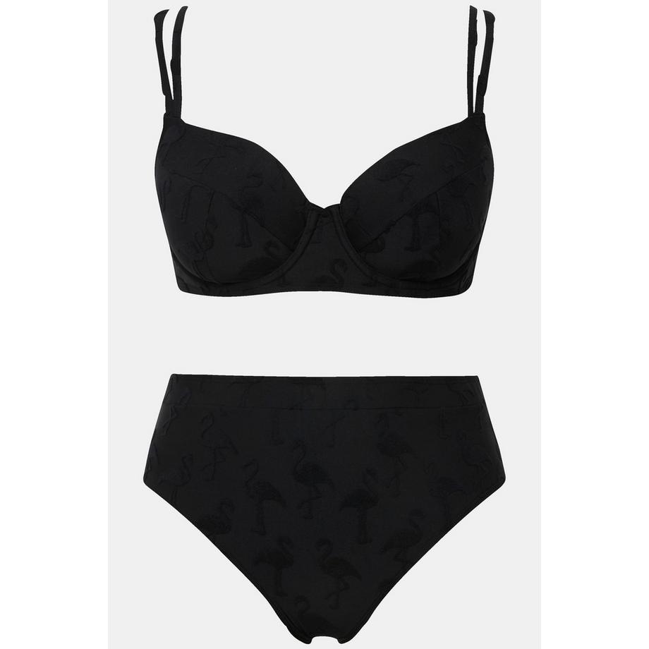 Ulla Popken Flamingo Softcup Bügel Bikini D-Cup  