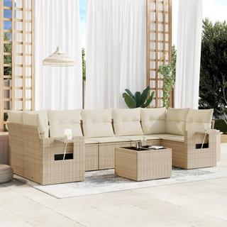 VidaXL set divano da giardino Polirattan  