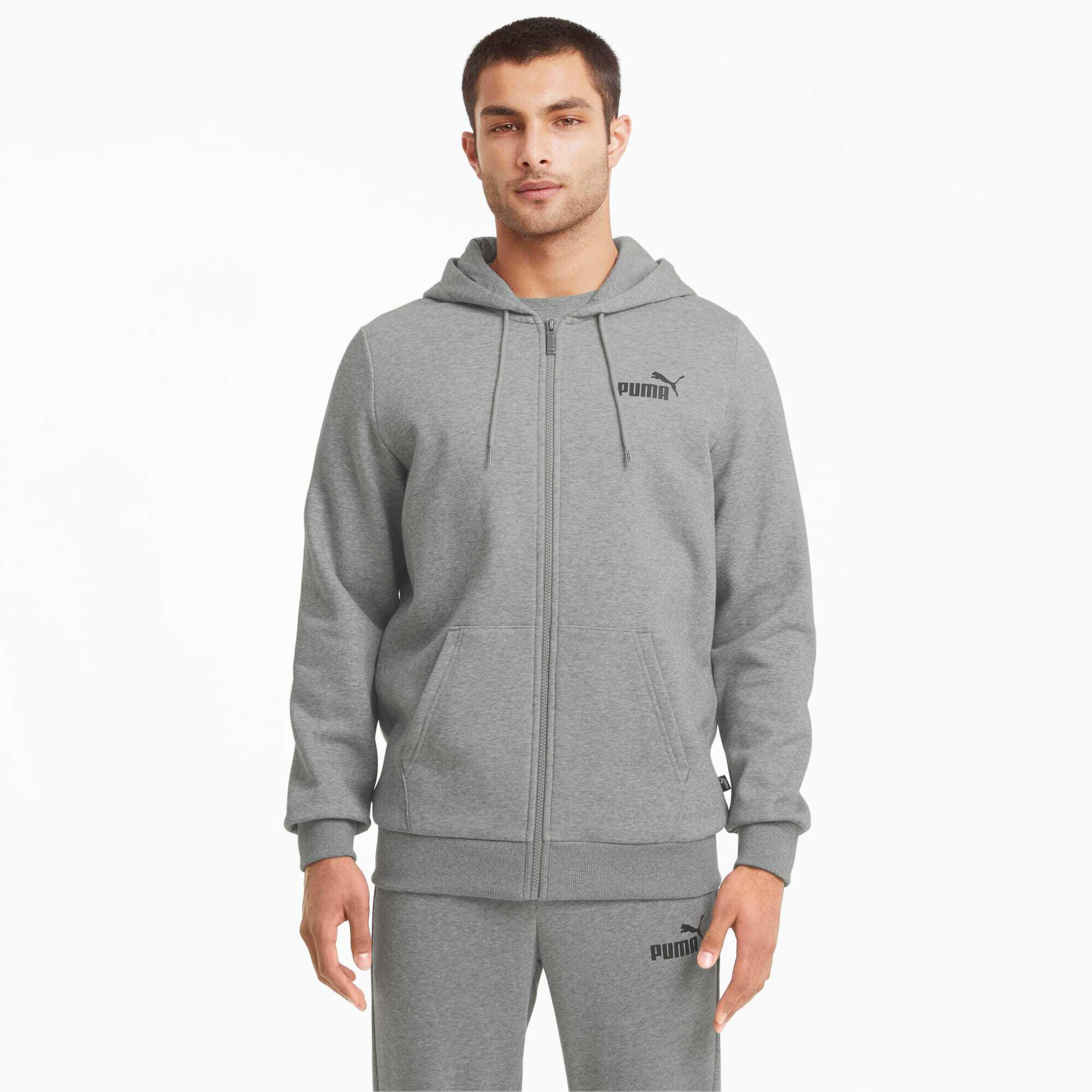 PUMA  fepa con cappuccio a zip intera essentai ogo 