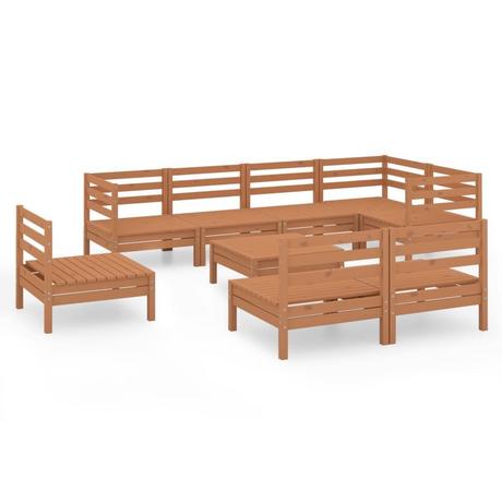 VidaXL Mobilier de jardin bois de pin  