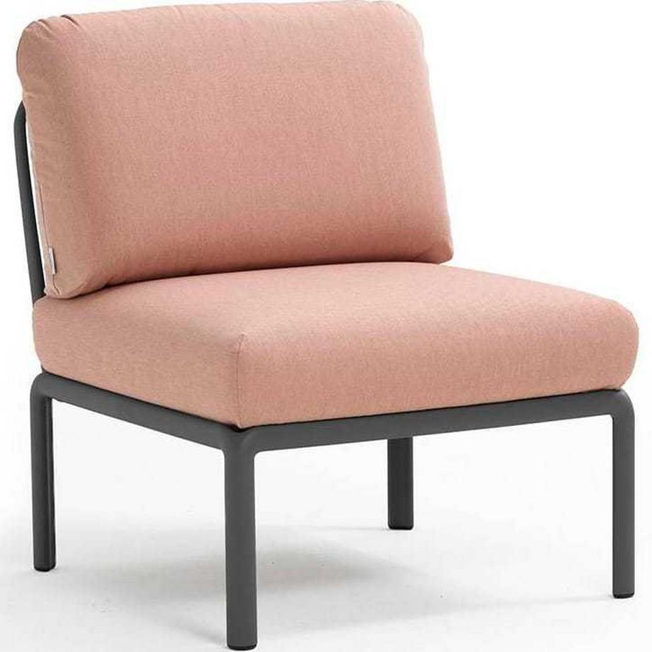 Gartenlounge komodo mittelelement anthrazit rosa