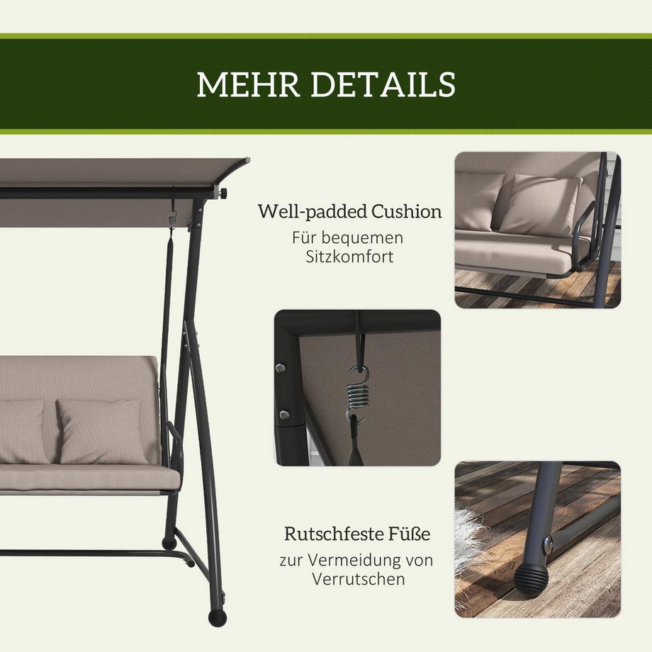 Outsunny Hollywoodschaukel  