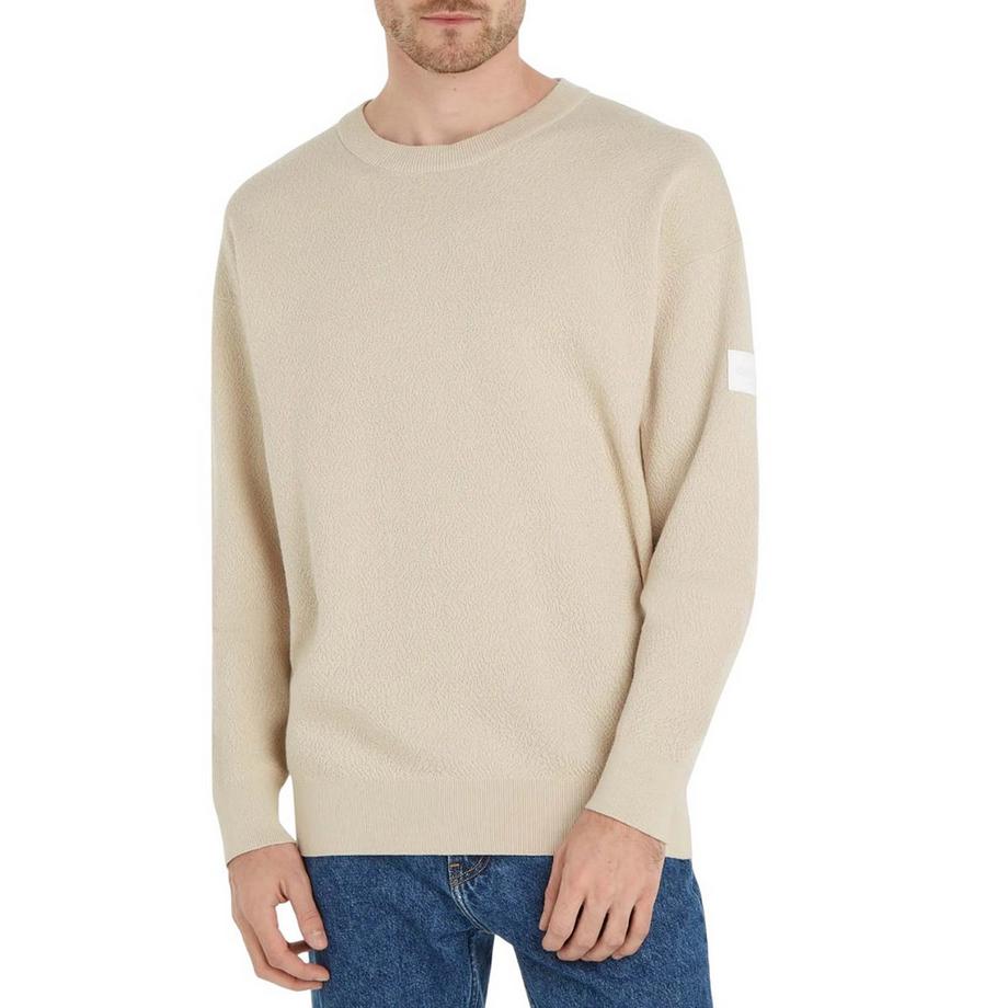 Calvin Klein Natural Structure Rundhals-Sweatshirt  