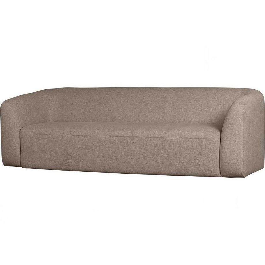 Sofa Sloping 3-Sitzer Chenille hellbraun meliert 240