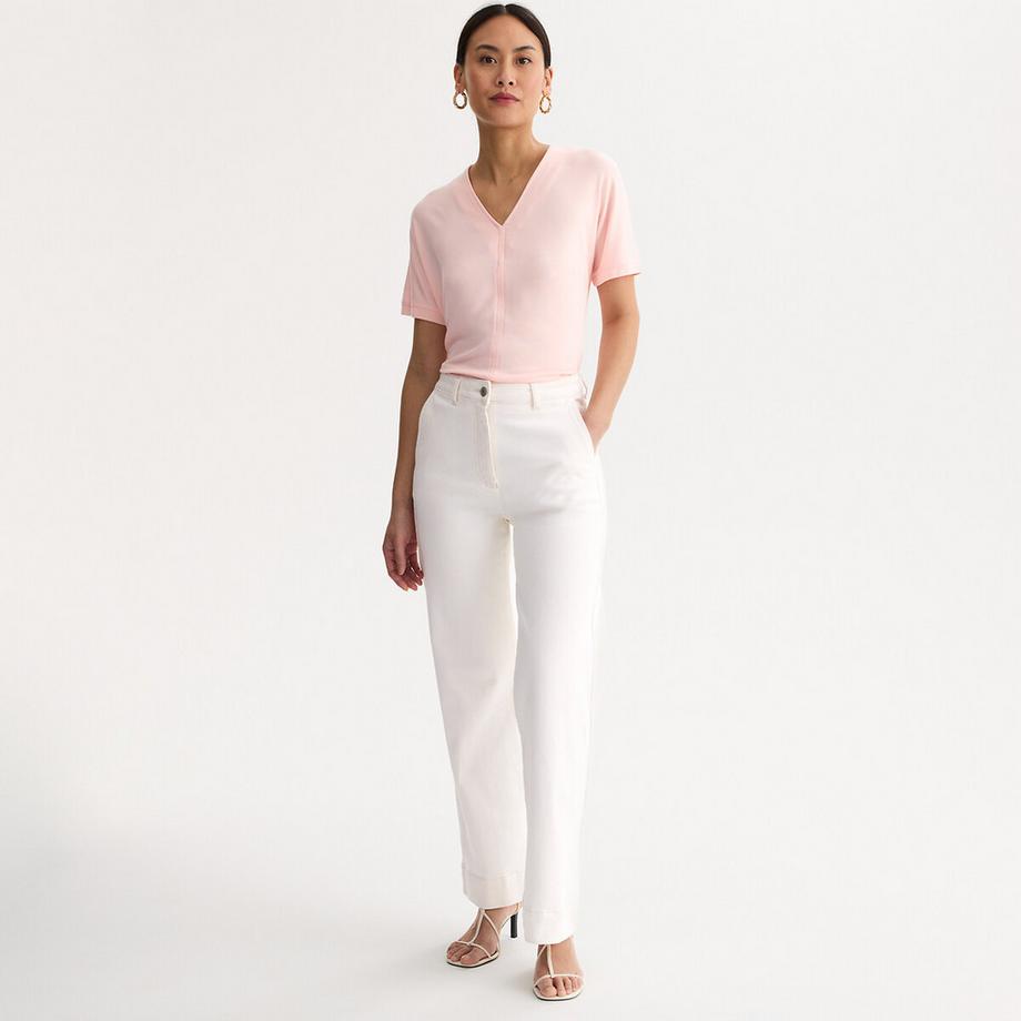 La Redoute Collections T-shirt Scollo a V  