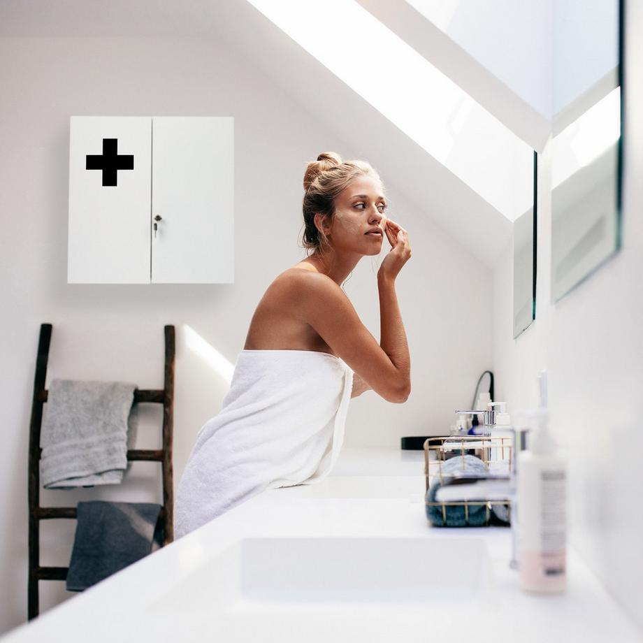 B2X Medikamentenschrank XXL in Weiß  