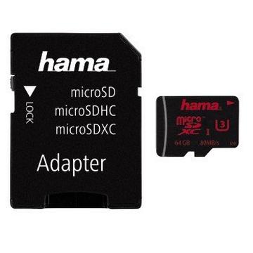 Hama 00123979 mémoire flash 64 Go MicroSDXC UHS Classe 3