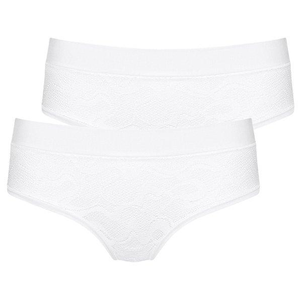 Image of 2er Pack Go Allround Lace - Midislip Damen Weiss ONE SIZE