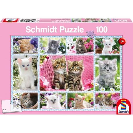 Schmidt  Puzzle Katzenbabies (100Teile) 