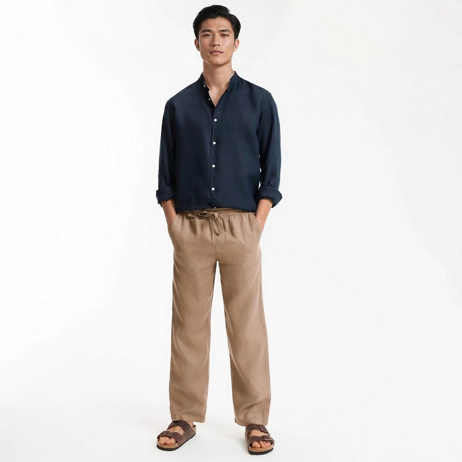 La Redoute Collections Pantalon droit en lin  