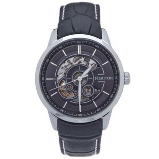 Heritor Automatic  Montre automatique Heritor Davies semi-squelettique avec bracelet en cuir 