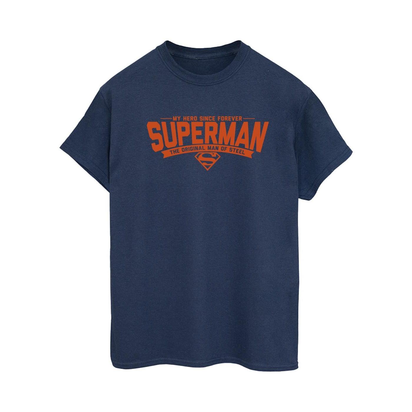 Image of Superman Hero Dad Tshirt Damen Marine S