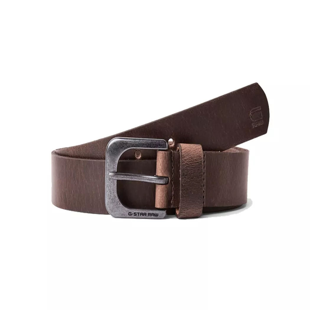Gstar Zed Belt - Dark Brown/Black Metal - M