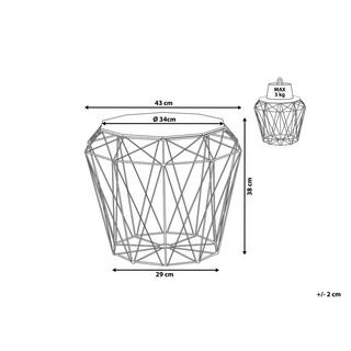 Beliani Table d'appoint en MDF Moderne ELIDA  